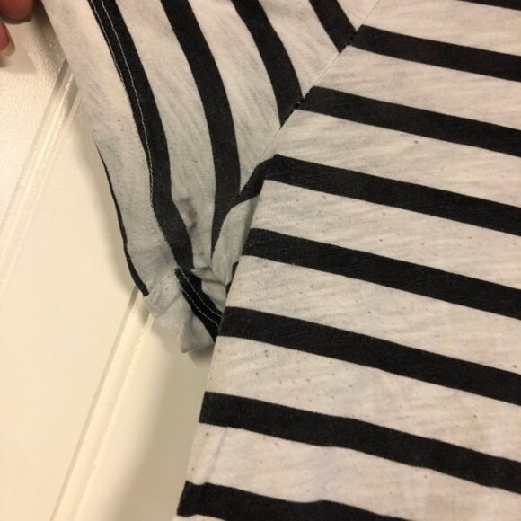 Victoria Secret Striped T-Shirt with Leopard Pocket Large - Picture 5 of 5